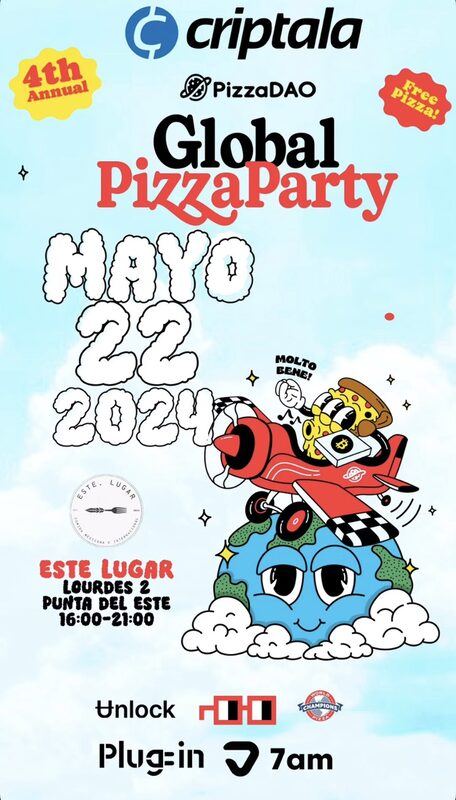 Flyer for Bitcoin Pizza Day