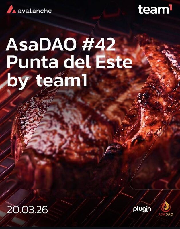 Flyer for AsaDAO #42 · Punta del Este